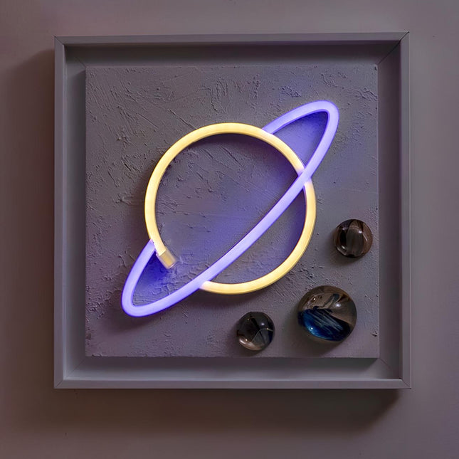Galaxy Neon Işıklı Duvar Aksesuarı