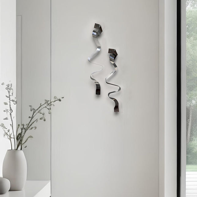 Melanj Silver 2'li Set Duvar Aksesuarı