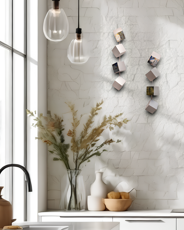 Wallicon Line Silver 2'Li Set Duvar Aksesuarı