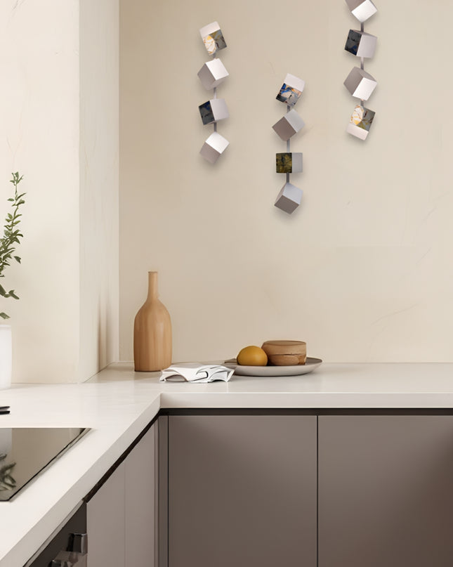 Wallicon Line Silver 3'Lü Set Duvar Aksesuarı