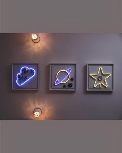 Sky Neon 3'Lü Set Duvar Aksesuarı