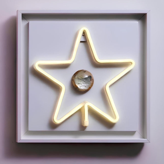 Star Neon Işıklı Duvar Aksesuarı