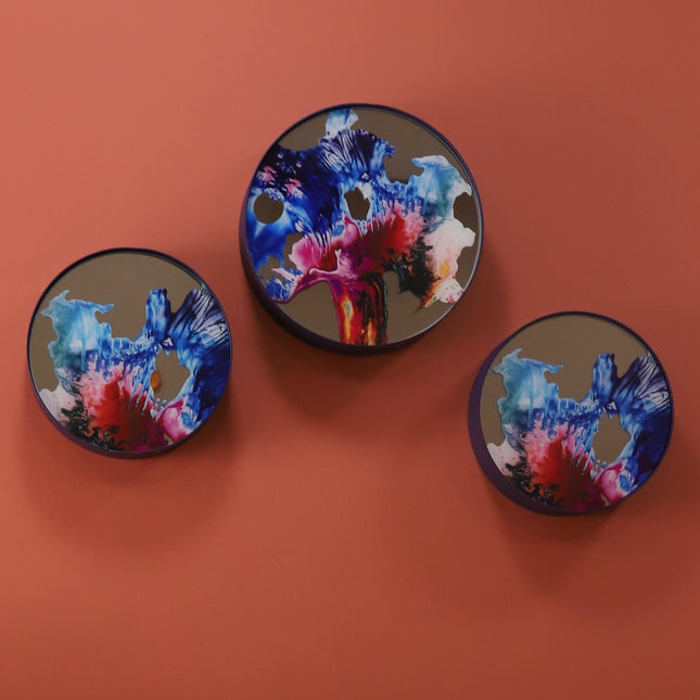 Stolimur Gala Blue 3'Lü Set Duvar Aksesuarı