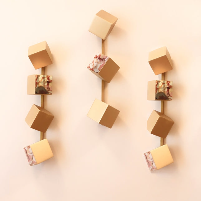 Wallicon Line Gold 3'Lü Set Duvar Aksesuarı
