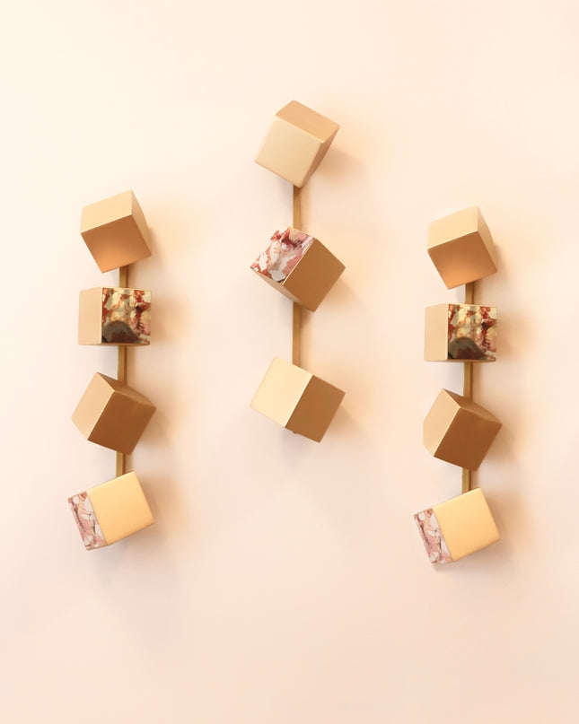 Wallicon Line Gold 3'Lü Set Duvar Aksesuarı