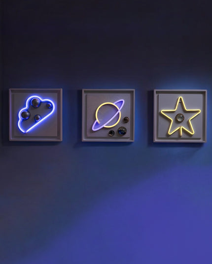 Sky Neon 3'Lü Set Duvar Aksesuarı