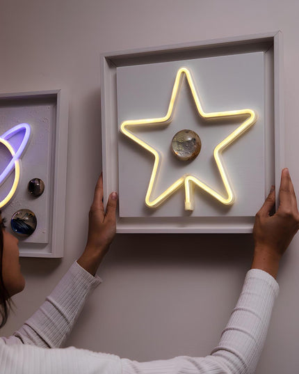 Star Neon Işıklı Duvar Aksesuarı