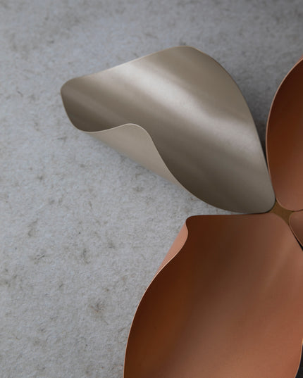 Leaves on Profile Silver - Bronze Duvar Aksesuarı