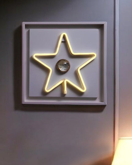 Star Neon Işıklı Duvar Aksesuarı