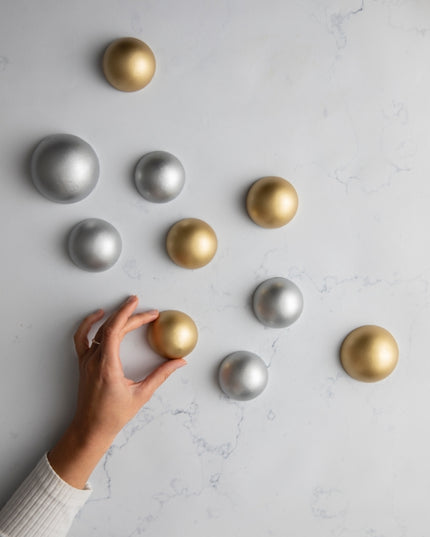 Wallipop Silver - Gold 12’Li Set Duvar Aksesuarı