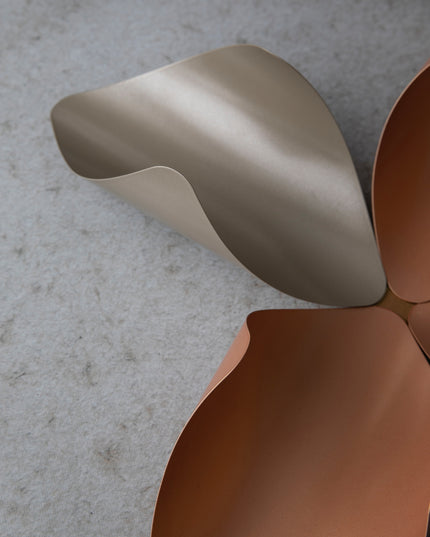 Leaves on Profile Silver - Bronze Duvar Aksesuarı