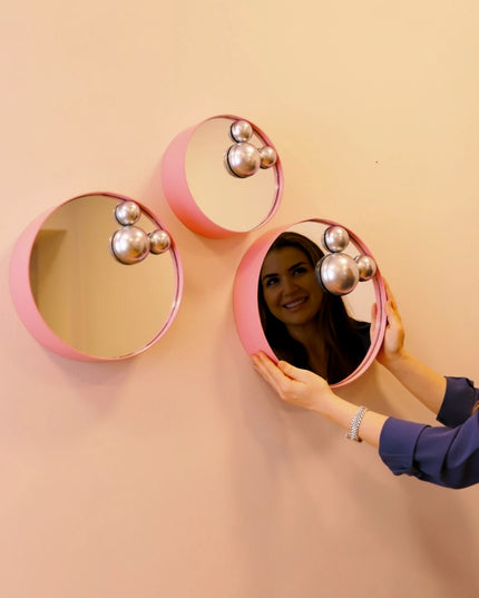 Miniwall Pink 3'Lü Set Duvar Aksesuarı