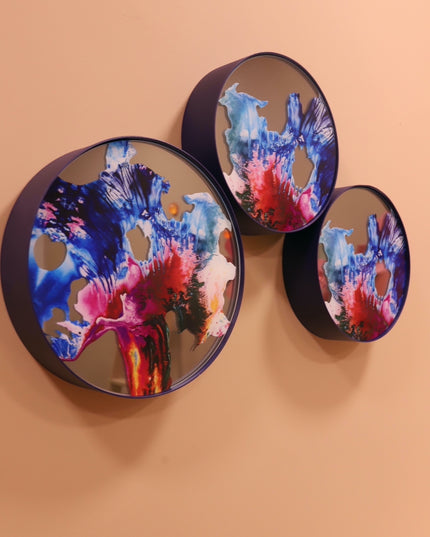 Stolimur Gala Blue 3'Lü Set Duvar Aksesuarı