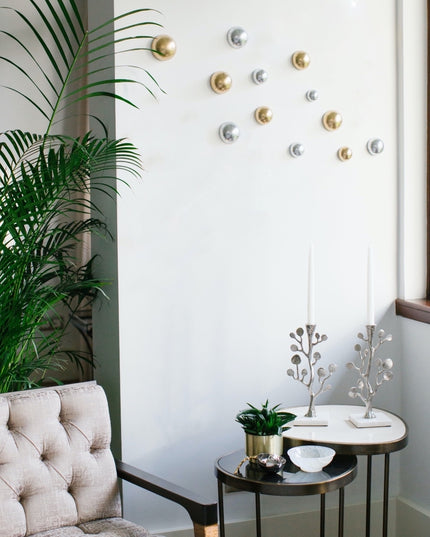 Wallipop Silver - Gold 12’Li Set Duvar Aksesuarı