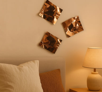 Bright Reflex Bronze Trio Duvar Aksesuarı