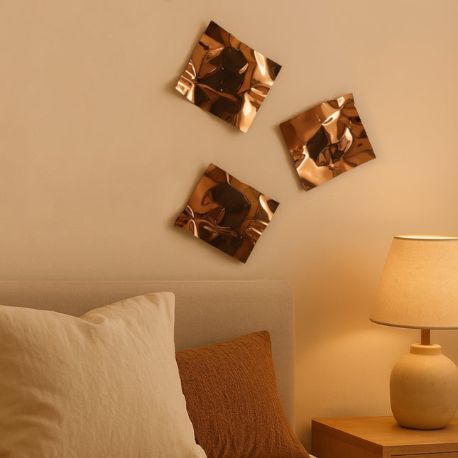 Bright Reflex Bronze Trio Duvar Aksesuarı