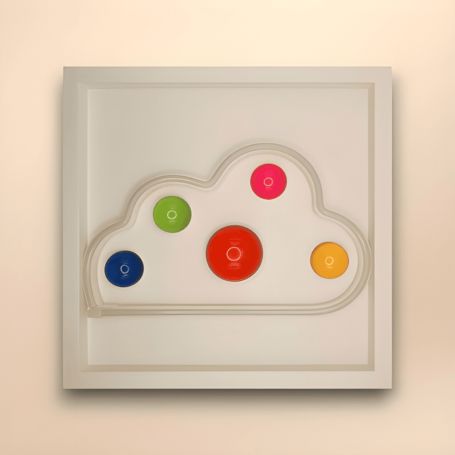 Cloud Neon Rainbow Işıklı Duvar Aksesuarı