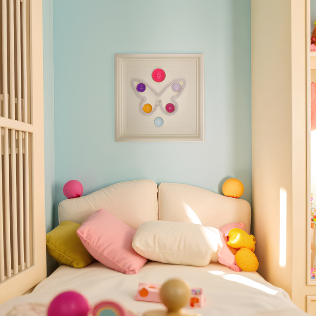 Butterfly Neon Işıklı Duvar Aksesuarı