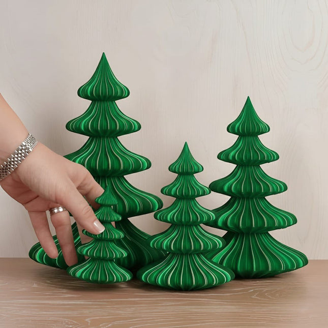 Yılbaşı Çamı Masa Dekoru - Aurora Series - Yeşil
