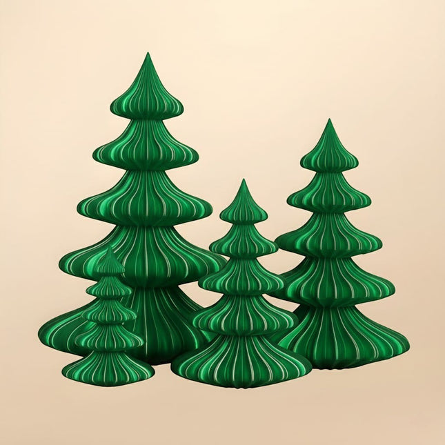 Yılbaşı Çamı Masa Dekoru - Aurora Series - Yeşil
