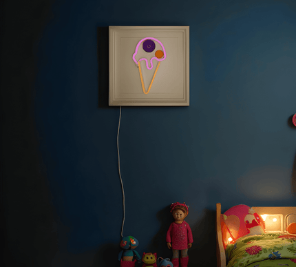 Ice Cream Neon Işıklı Duvar Aksesuarı