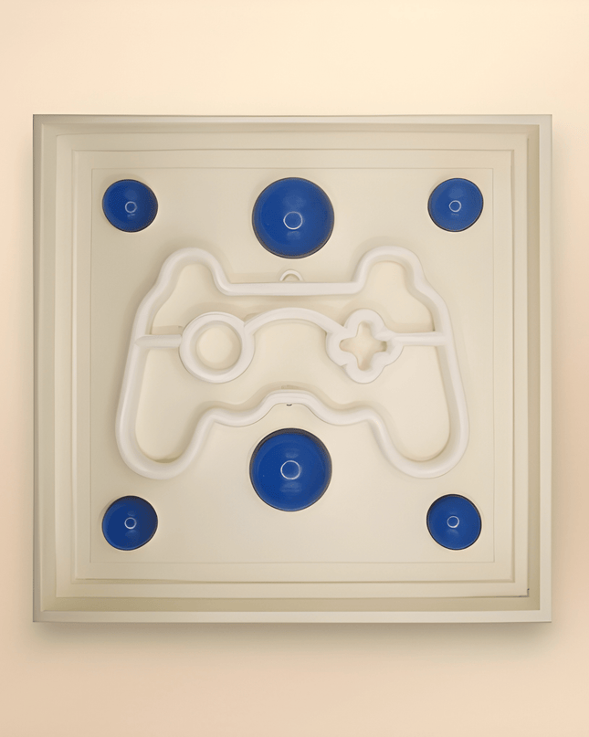 Joystick Neon Işıklı Duvar Aksesuarı