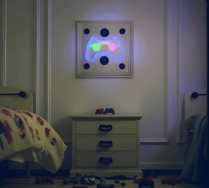 Joystick Neon Işıklı Duvar Aksesuarı