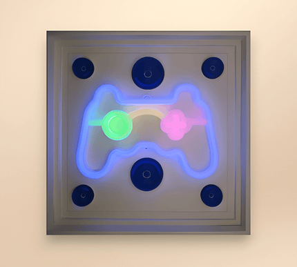 Joystick Neon Işıklı Duvar Aksesuarı