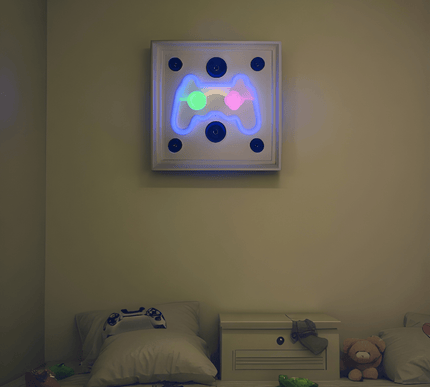 Joystick Neon Işıklı Duvar Aksesuarı
