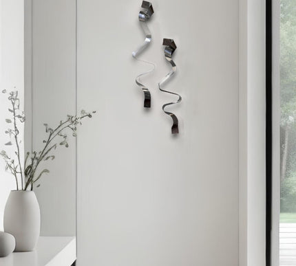 Melanj Silver 2'li Set Duvar Aksesuarı