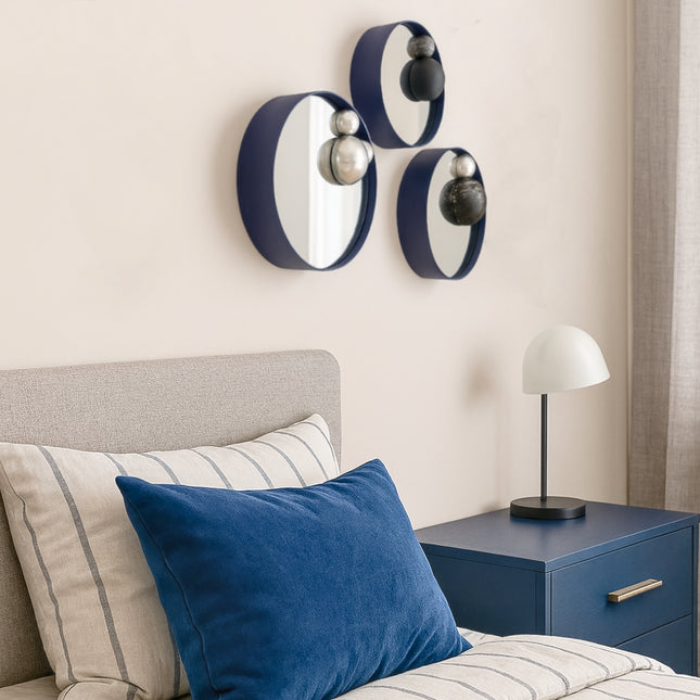 Miniwall Blue 3'lü Set Duvar Aksesuarı