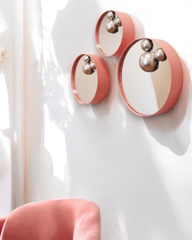 Miniwall Pink 3'lü Set Duvar Aksesuarı