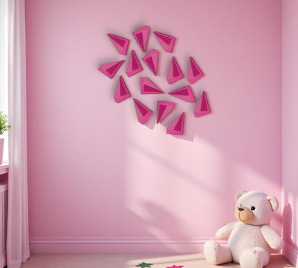 Poem Magenta 15'li Set Duvar Aksesuarı