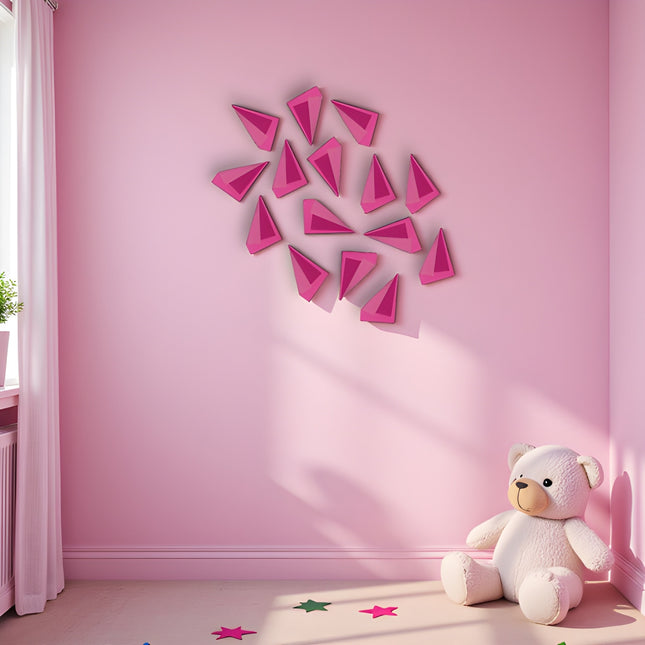 Poem Magenta 15'li Set Duvar Aksesuarı