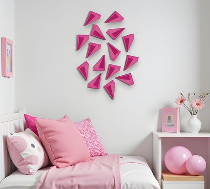 Poem Magenta 15'li Set Duvar Aksesuarı