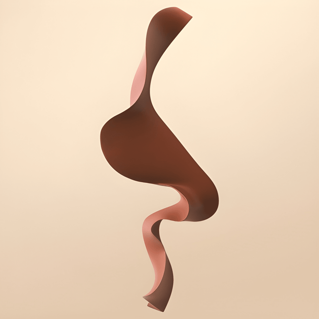 S Wave Kahverengi Duvar Aksesuarı