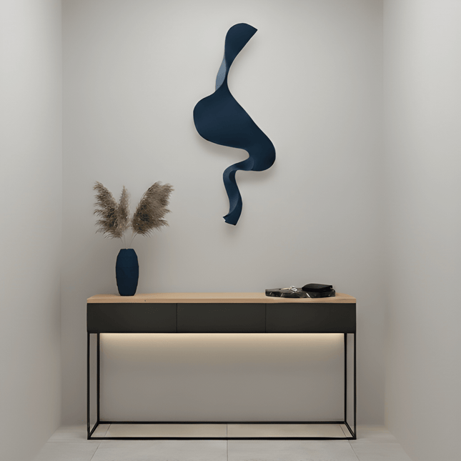 S Wave Lacivert Duvar Aksesuarı