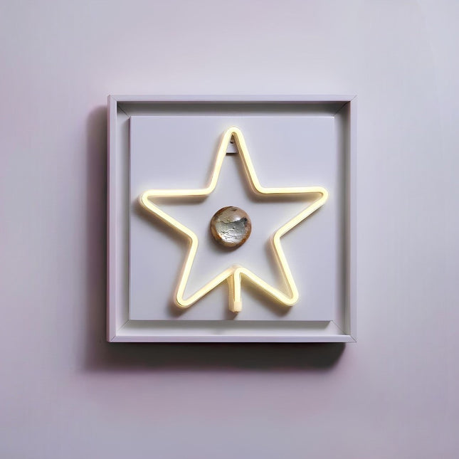 Star Neon Işıklı Duvar Aksesuarı