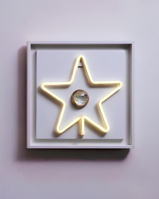 Star Neon Işıklı Duvar Aksesuarı