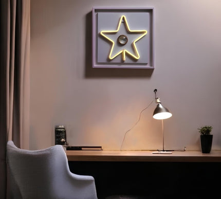 Star Neon Işıklı Duvar Aksesuarı