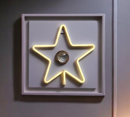Star Neon Işıklı Duvar Aksesuarı
