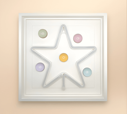 Star Neon Soft Işıklı Duvar Aksesuarı