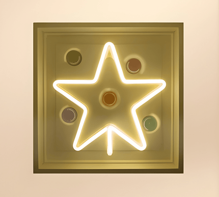 Star Neon Soft Işıklı Duvar Aksesuarı
