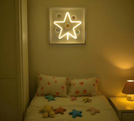 Star Neon Soft Işıklı Duvar Aksesuarı