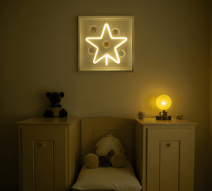 Star Neon Soft Işıklı Duvar Aksesuarı