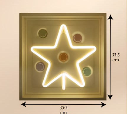 Star Neon Soft Işıklı Duvar Aksesuarı