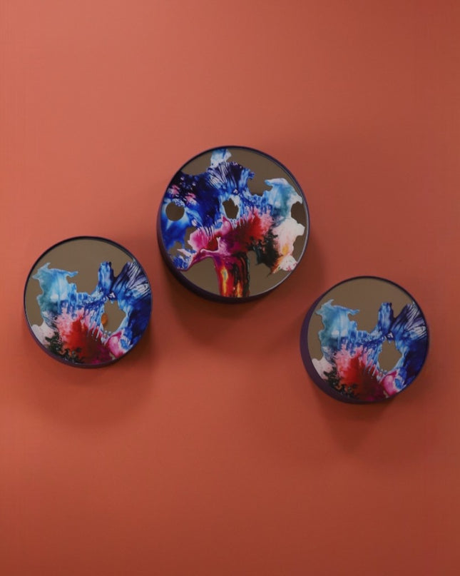 Stolimur Gala Blue 3'lü Set Duvar Aksesuarı