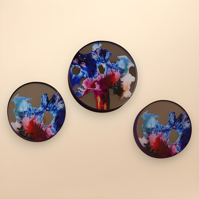 Stolimur Gala Blue 3'lü Set Duvar Aksesuarı