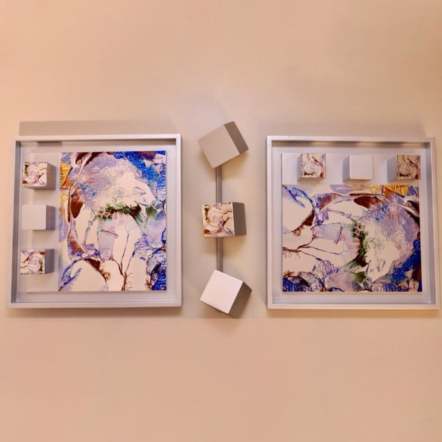 Wallicon Frame Blue 3'lü Set Duvar Aksesuarı