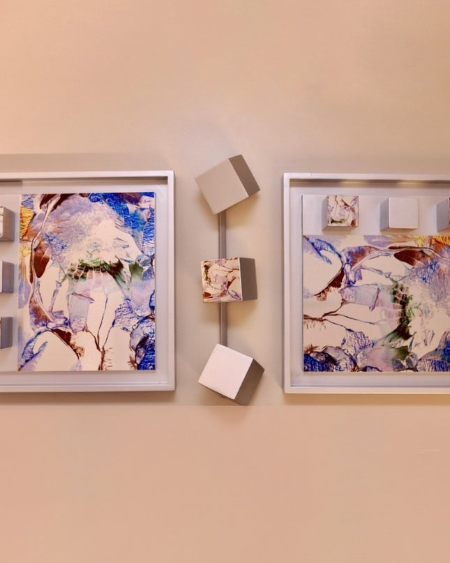 Wallicon Frame Blue 3'lü Set Duvar Aksesuarı